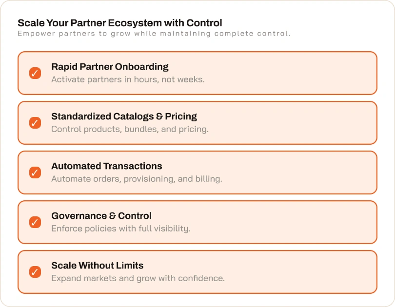 Reseller management interface