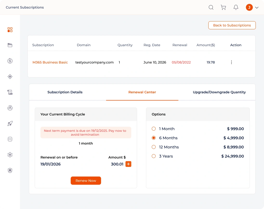 RackNap distributor dashboard showing subscriptions and partner metrics