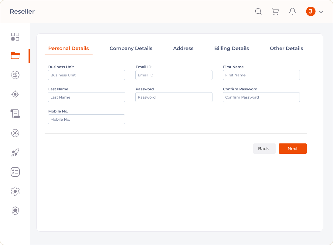 RackNap distributor dashboard showing subscriptions and partner metrics